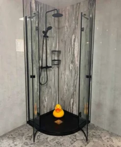 Vodas 8 Stella 1000 Frameless Hinge Door Quadrant Shower Enclosure - Black -Home Bathroom 107485604 297032424821532 6750796251859334998 n 1