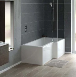 Tissino Lorenzo Reinforced Shower Bath RH - 1700 X 700mm