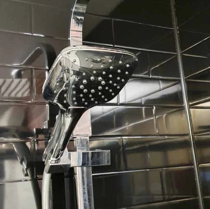 Scudo Helier Square Cool Touch Dual Head Rigid Riser Shower 5 Scudo Helier Square Cool Touch Dual Head Rigid Riser Shower - Image 5