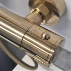 Spey Series 2 Brushed Brass Dual Head Thermostatic Shower Kit - Highlife Bathrooms -Home Bathroom 20230628 121019 resized