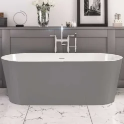 Beaufort Lambeth 1590 X 740 Grey Freestanding Bath