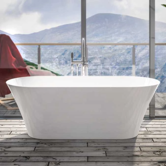 Beaufort Charlton 1650 White Freestanding Bath 1 Beaufort Charlton 1650 White Freestanding Bath