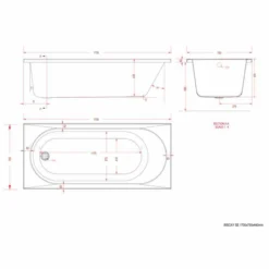 Beaufort Biscay 1700 X 750 Beauforte Reinforced Single Ended Bath 6 Beaufort Biscay 1700 X 750 Beauforte Reinforced Single Ended Bath -Home Bathroom 42 1.0152 tech