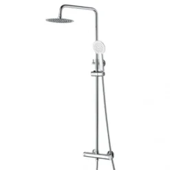 Niagara Equate Round Chrome Thermostatic Dual Head Shower Set