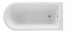 Bayswater Single Ended 1500mm Traditional Rolltop Shower Bath -Home Bathroom BAYB112 1