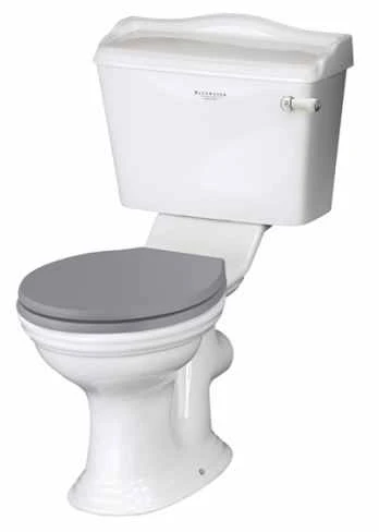Bayswater Porchester Traditional Close Coupled Toilet - Flush Handle 1 Bayswater Porchester Traditional Close Coupled Toilet - Flush Handle