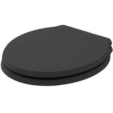 Matt Black Traditional Soft Close Toilet Seat - Bayswater Porchester 1 Matt Black Traditional Soft Close Toilet Seat - Bayswater Porchester