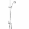 Bayswater Grand Rigid Riser Shower Kit - White & Chrome