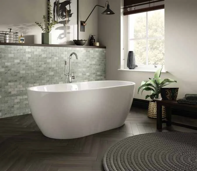 The White Space Senna Freestanding Bath 1655 X 750mm 1 The White Space Senna Freestanding Bath 1655 X 750mm