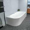 Beaufort Biscay 1700 X 800 Double Ended J Shaped Bath - Right Hand