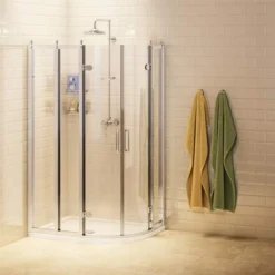 Burlington Traditional Offset Quadrant Shower Enclosure 1000 X 800mm