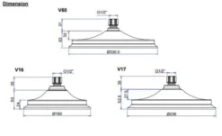 Burlington Severn Concealed 3 Control Shower, Hose & Handset - VF3S -Home Bathroom Burlington shower head tech