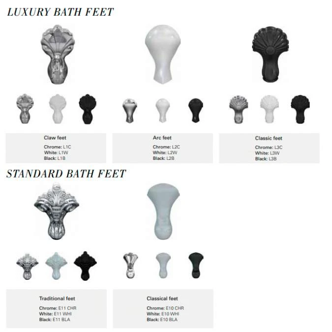 Burlington Hampton - Traditional Freestanding Shower Bath - 1700mm - Left Hand 5 Burlington Hampton - Traditional Freestanding Shower Bath - 1700mm - Left Hand - Image 5