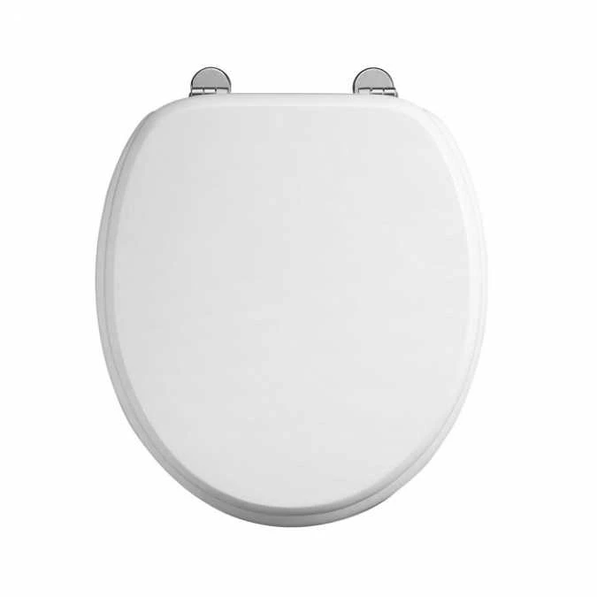 Burlington Traditional Toilet Seat In White - S13 1 Burlington Traditional Toilet Seat In White - S13