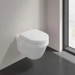Villeroy & Boch Architectura Compact Round Wall Mounted Toilet Bundle -Home Bathroom CGM 4687R001 9M66S201 M1 2