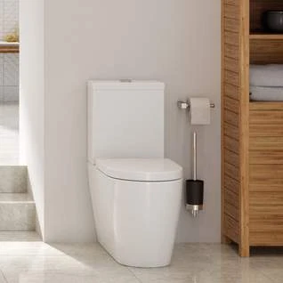 Campbell Rimless Close Coupled Fully Shrouded Comfort Height WC & Soft Close Seat 2 Campbell Rimless Close Coupled Fully Shrouded Comfort Height WC & Soft Close Seat - Image 2