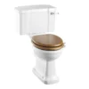 Burlington Close Coupled WC & White Ceramic Cistern With Lever P5 C1