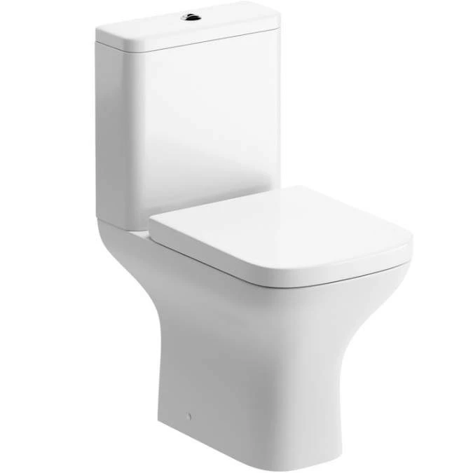 Crest Close Coupled Open Back WC & Wrapover Soft Close Seat 1 Crest Close Coupled Open Back WC & Wrapover Soft Close Seat