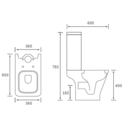 Crest Close Coupled Open Back WC & Wrapover Soft Close Seat 7 Crest Close Coupled Open Back WC & Wrapover Soft Close Seat -Home Bathroom Crest CCWC Wrapover Seat LD 1