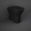 RAK Feeling Matt Black Rimless Back To Wall Toilet & Soft Close Seat