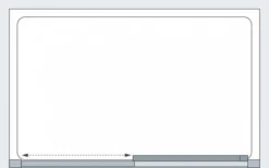 Lakes 1200mm White Sliding Shower Door, Classic Collection 7 Lakes 1200mm White Sliding Shower Door, Classic Collection -Home Bathroom Framed Lakes Slider Door Spec 2