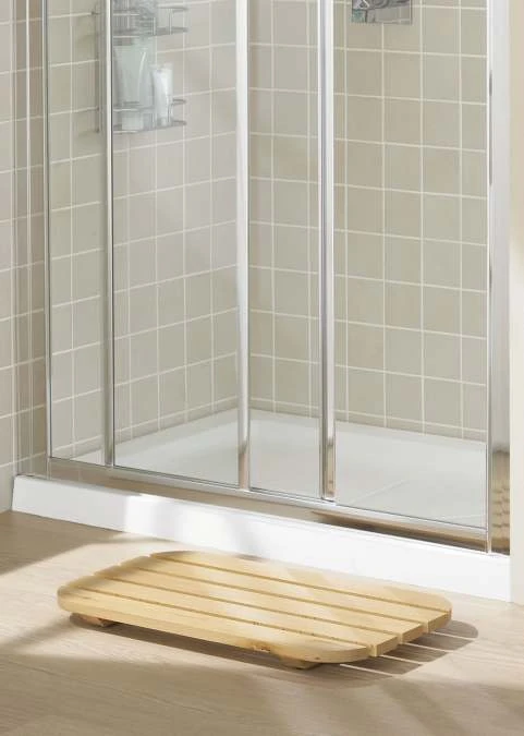 Lakes 1200mm White Sliding Shower Door, Classic Collection 1 Lakes 1200mm White Sliding Shower Door, Classic Collection