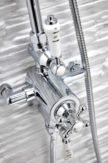 York Traditional Dual Head Exposed Thermostatic Shower Valve 4 York Traditional Dual Head Exposed Thermostatic Shower Valve - Image 4