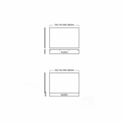 HaLite Gloss White 900mm Bath End Panel - Waterproof & Solid 9 HaLite Gloss White 900mm Bath End Panel - Waterproof & Solid -Home Bathroom Halite Bath End Panel Tech