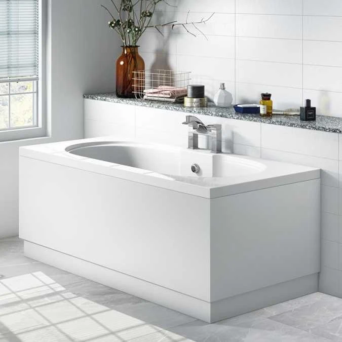HaLite Gloss White 900mm Bath End Panel - Waterproof & Solid 2 HaLite Gloss White 900mm Bath End Panel - Waterproof & Solid - Image 2