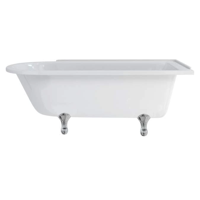 Burlington Hampton - Traditional Freestanding Shower Bath - 1700mm - Right Hand 1 Burlington Hampton - Traditional Freestanding Shower Bath - 1700mm - Right Hand