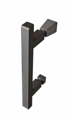 Roman Innov8 Matt Black Hinged Door With In-Line Panel 1000mm For Alcove Fitting 6 Roman Innov8 Matt Black Hinged Door With In-Line Panel 1000mm For Alcove Fitting -Home Bathroom Innov8 Black Handle