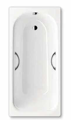 Kaldewei Saniform Plus 1700 X 750mm Single Ended Steel Bath With Grips (2 Tap Holes)