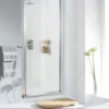 800mm White Pivot Shower Door, Lakes Classic Collection