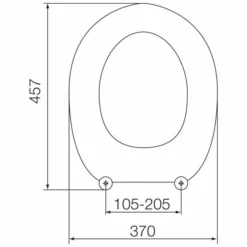 MDF AntiBac Toilet Seat In White - 82995 - Euroshowers -Home Bathroom MDF AntiBac Sizes