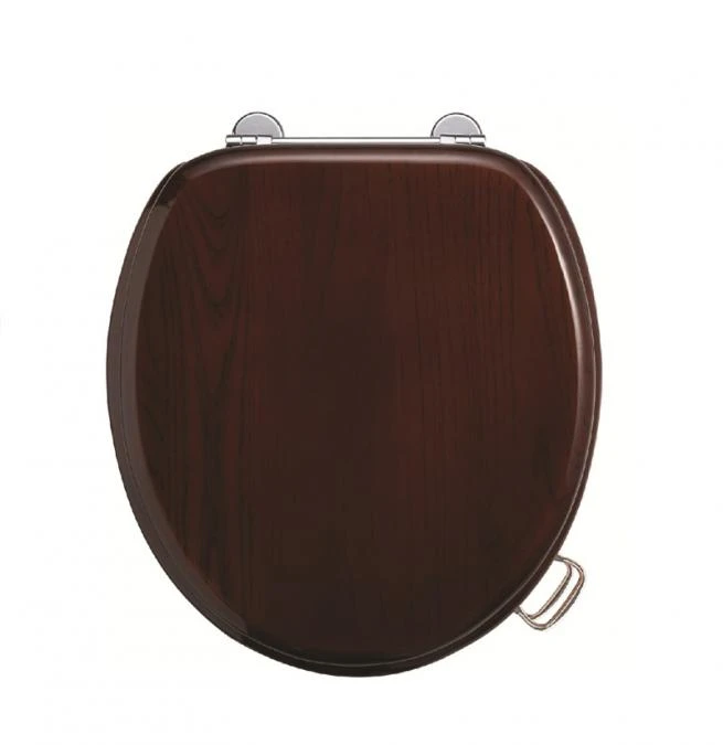 Burlington Mahogany Real Wood Traditional Toilet Seat - S12 1 Burlington Mahogany Real Wood Traditional Toilet Seat - S12