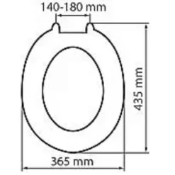 Moulded Value Toilet Seat In White - 82010 - Euroshowers 5 Moulded Value Toilet Seat In White - 82010 - Euroshowers -Home Bathroom Moulded Seat 1