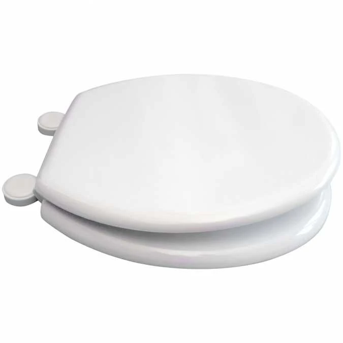 Moulded Value Toilet Seat In White - 82010 - Euroshowers 1 Moulded Value Toilet Seat In White - 82010 - Euroshowers