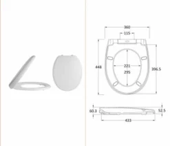 Luxury Soft Close Toilet Seat - Quick Release - NTS006 - Nuie 6 Luxury Soft Close Toilet Seat - Quick Release - NTS006 - Nuie -Home Bathroom NTS006