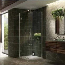 Kudos Pinnacle 8 900mm Hinged Shower Door For Corner - Right Hand