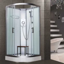 Vidalux Pure E 1000 Shower Cabin 1000 X 1000mm With Triton Electric Shower