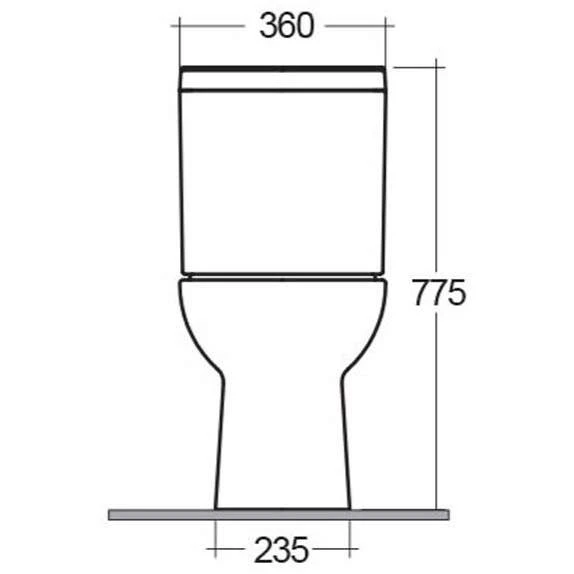 Origin Corner WC With Soft Close Seat, Frontline Bathrooms 5 Origin Corner WC With Soft Close Seat, Frontline Bathrooms - Image 5