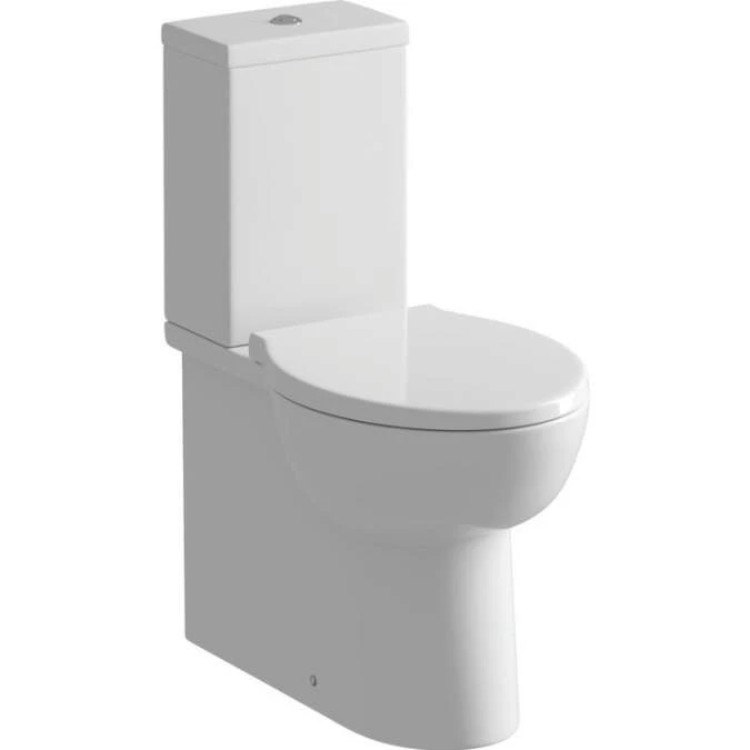 Muscovy Closed Back Close Coupled Toilet & Soft Close Seat 1 Muscovy Closed Back Close Coupled Toilet & Soft Close Seat