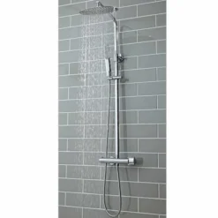 Polo Oval Dual Head Exposed Shower With Metal Fixed Head -Home Bathroom SHOWER004 1