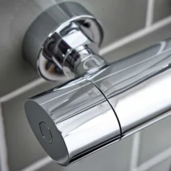 Polo Oval Dual Head Exposed Shower With Metal Fixed Head -Home Bathroom SHOWER004 CLOSEUP1