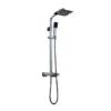 Scudo Elliott Square Dual Head Rigid Riser Shower