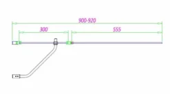 Sommer Extended Radius Over Bath Screen With Fixed Panel 7 Sommer Extended Radius Over Bath Screen With Fixed Panel -Home Bathroom SOB56 57 line drawing