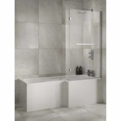 Sommer L Shaped Shower Bath 1700 X 850/700mm - Right Handed