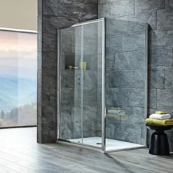 Scudo S6 Sliding Shower Door - 1600mm -Home Bathroom Scudo Sliding Door i6 Shower Enclosure 1