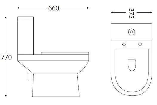Zili Close Coupled Toilet - Scudo 2 Zili Close Coupled Toilet - Scudo - Image 2