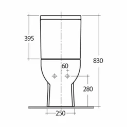 RAK Tonique Flush To Wall WC With Soft Close Seat -Home Bathroom Tonique cc btw tech 3